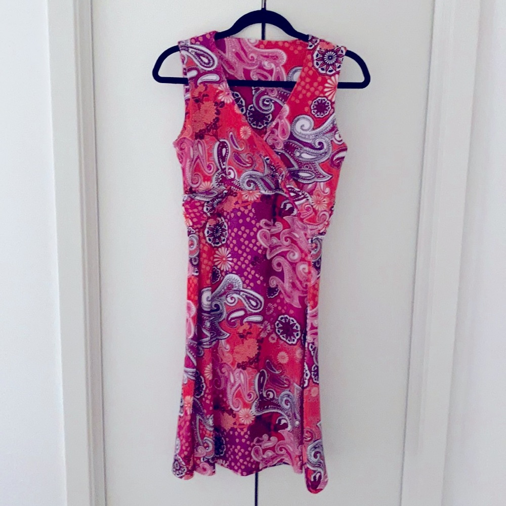 PrAna TWIST FAUX WRAP DRESS SIZE M